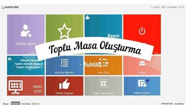 Toplu Masa Oluşturma